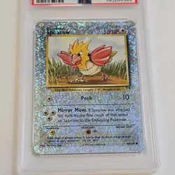 2002 POKEMON LEGENDARY COLLECTION #94 SPEAROW-REVERSE FOIL PSA 7 - Image 3