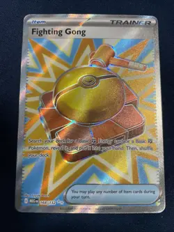 Pokemon TCG Fighting Gong 168/132 Mega Evolution Full Art Trainer - Image 1