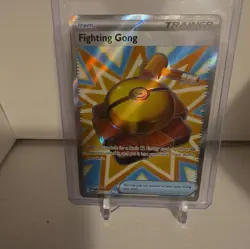 Fighting Gong 168/132 Me01: Mega Evolution Holo Full Art Trainer Pokemon MINT - Image 1