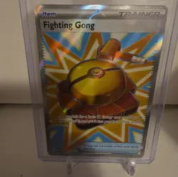 Fighting Gong 168/132 Me01: Mega Evolution Holo Full Art Trainer Pokemon MINT - Image 2