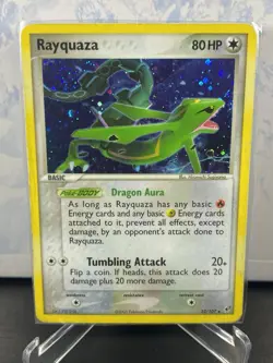 Pokemon TCG Rayquaza EX Deoxys 22/107 Holo Holo Rare LAMINATED - Image 1