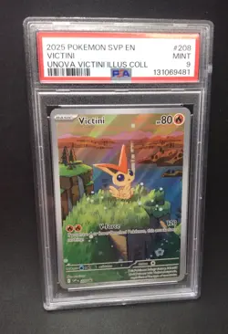 PSA 9 Victini #208 2025 Pokemon Scarlet Violet Promo, SVP EN - Image 1