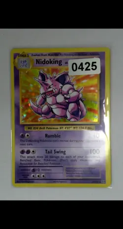 2016 Pokemon XY Evolutions Nidoking Reverse Holo #45/108 - Image 1