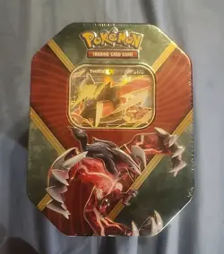 Pokemon TCG: Shiny Kalos Tin Featuring Yveltal-EX Factory Sealed - Image 1