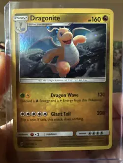 2017 Pokemon TCG Dragonite Sun & Moon 96/149 Cosmos Holo - Image 1