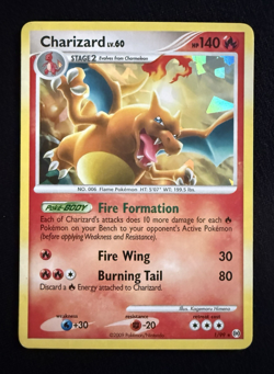 Charizard LV.60 1/99 Cracked Ice Holo Platinum Arceus Pokemon LP - Image 1