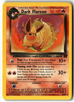 Dark Flareon ⭐ 35/82 Uncommon Team Rocket 2000 Pokemon NM - Image 1