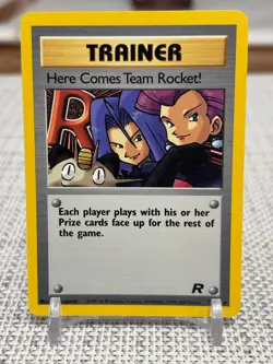 2000 Pokemon #71/82 "Here Comes the Rocket - Trainer" (Team Rocket) NM - Image 1