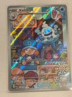 Vanillish 190/182 Holiday Calendar Snowflake Illustration Rare Pokemon free ship - Image 1
