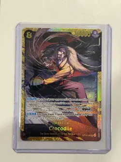 One Piece Crocodile OP14-120 Secret Alternate Art The Azure Sea's Seven NM B - Image 1