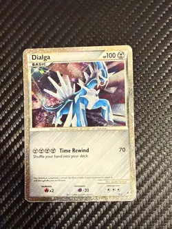 Pokemon Dialga SL2 Shiny Holo Rare Call of Legends Basic 100 HP Card - Image 1