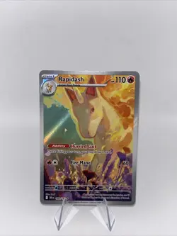 Pokemon TCG Rapidash Destined Rivals Illustration Rare Card 189/182 - Image 1