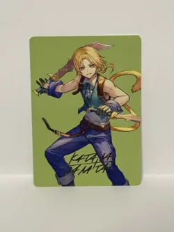 Zidane Tantalus Thief Art Card (Gold Stamped Signature) Art Series Final Fantasy - Image 1