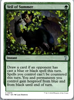 Mystery Booster 2 #75 Veil of Summer (White Border) - Image 1