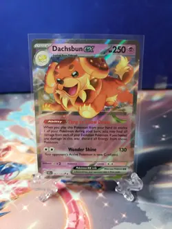 Pokemon TCG Stellar Crown Dachsbun EX #067/142 Double Rare - Image 1