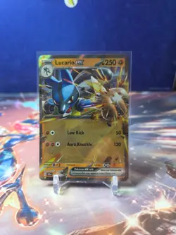 Pokemon TCG Stellar Crown Lucario ex 082/142 Double Rare Holofoil - Image 1
