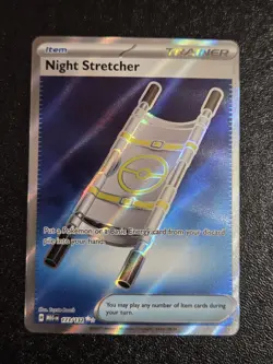 Pokemon Night Stretcher Trainer-Item Ultra Rare Holo Me01 Mega Evolution 173/132 - Image 1