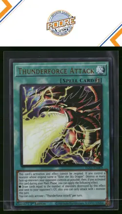 Yugioh Egyptian Deck: Slifer the Sky Dragon Thunderforce Attack #EGS1-EN003 - Image 1