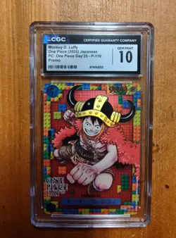 2025 One Piece Monkey D. Luffy One Piece Day'25 P-110 Promo JPN CGC 10 Gem Mint - Image 4
