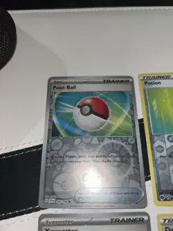 Pokemon Cards Reverse Holo 5 Lot Trainers Poke Ball Potion Fairy Charm Youngster - Image 2