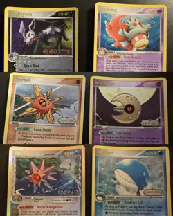 Pokemon 6 Cards Lot Stamp Reverse Foil 3 Nm & 3 Vg/Exc World Wide Shipping - Image 1