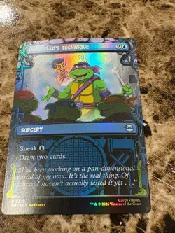 DONATELLO'S TECHNIQUE Magic MTG Teenage Mutant Ninja Turtles Showcase Foil - Image 1