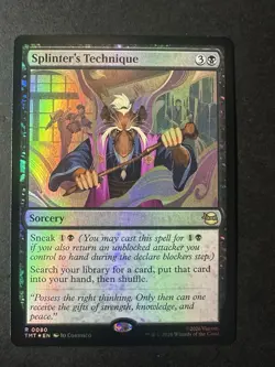 Splinter's Technique R 0080 FOIL TMNT Teenage Mutant Ninja Turtles MTG NM - Image 1