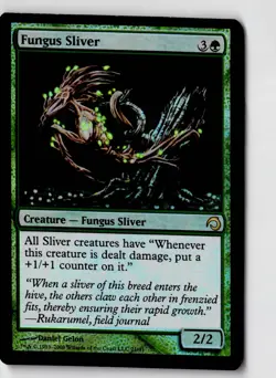 Fungus Sliver 21 Foil Rare Premium Deck Series: Slivers Magic: The Gathering LP - Image 1