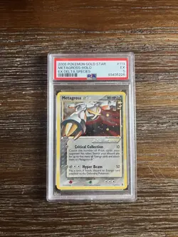 Pokemon Metagross Gold Star EX Delta Species Holo Rare #113 PSA 5 - Image 1