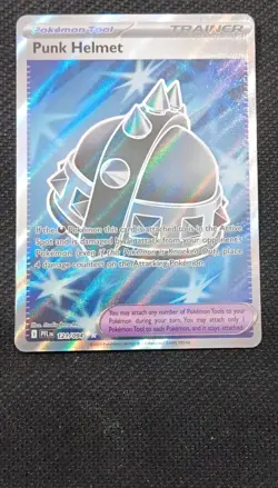 Punk Helmet 121/094 PFL Pokemon TCG Foil Holo Trainer 2023 - Image 1