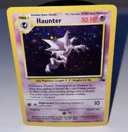 Pokemon TCG Haunter 6/62 Holo Rare Unlimited WOTC 1999 Fossil Set HP - Image 1