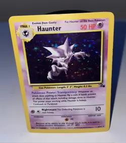 Pokemon TCG Haunter 6/62 Holo Rare Unlimited WOTC 1999 Fossil Set HP - Image 2