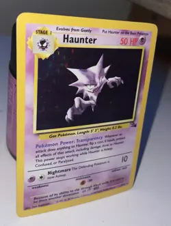 Pokemon TCG Haunter 6/62 Holo Rare Unlimited WOTC 1999 Fossil Set HP - Image 3