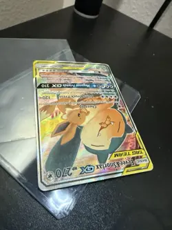 2019 POKEMON SM BLACK STAR PROMO #SM169 FULL ART/EEVEE & SNORLAX GX - Image 4