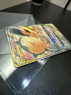2019 POKEMON SM BLACK STAR PROMO #SM169 FULL ART/EEVEE & SNORLAX GX - Image 5