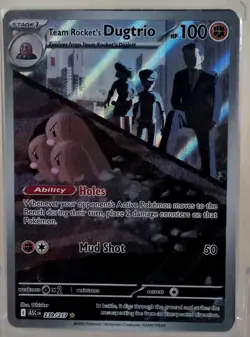 Team Rocket's Dugtrio 239/217 Ascended Heroes Pokemon TCG Illustration Rare NM - Image 1