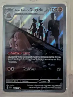 Team Rocket's Dugtrio 239/217 Ascended Heroes Pokemon TCG Illustration Rare NM - Image 2