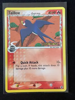 Taillow 66/101 | 2006 Pokemon Dragon Frontiers Holo Stamp | NM/LP - Image 1