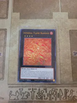 YUGIOH INFERNAL FLAME BANSHEE AGOV-EN043 ULTRA 1ST ED NM - Image 1