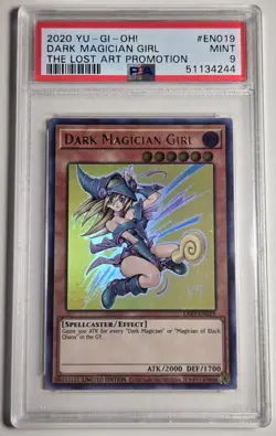 2020 YU-GI-OH! Dark Magician Girl LART-EN019 PSA 9 - Image 1