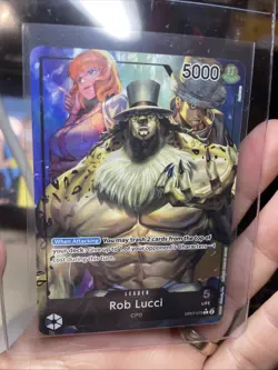 One Piece TCG OP07-079 Rob Lucci L Alternate Art 500 Years In the Future ENGLISH - Image 1