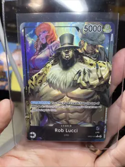 One Piece TCG OP07-079 Rob Lucci L Alternate Art 500 Years In the Future ENGLISH - Image 4