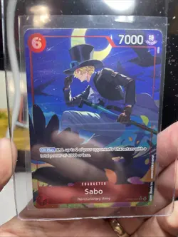 GEM MINT ONE PIECE 2024 SABO OP05-007 ALT ART PRB-01, Bandai, Rare TCG Card - Image 4