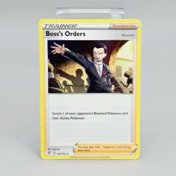 Boss's Orders 154/192 Rebel Clash Pokemon TCG Card Non Holo Giovanni NM - Image 1