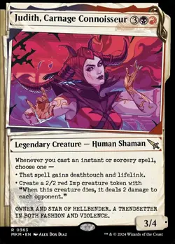 x1 Judith, Carnage Connoisseur - Foil - Showcase R MTG Murders at Karlov Manor M - Image 1