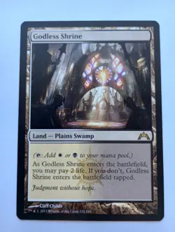 MTG - 1x Godless Shrine - Gatecrash - LP - Image 1
