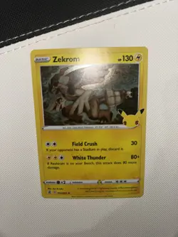 Pokemon Card Zekrom 010/025 Celebrations Holo Rare 25th Anniversary TCG NearMint - Image 2