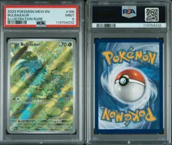 Bulbasaur #166 - Pokemon Scarlet & Violet 151 Illustration Rare - PSA 9 - Image 3