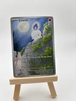 Pokemon Litwick #101/086 English White Flare Illustration Rare - Image 1