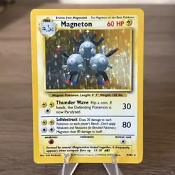 Pokemon TCG Magneton Base Set 9/102 Holo Unlimited Holo Rare - Image 1